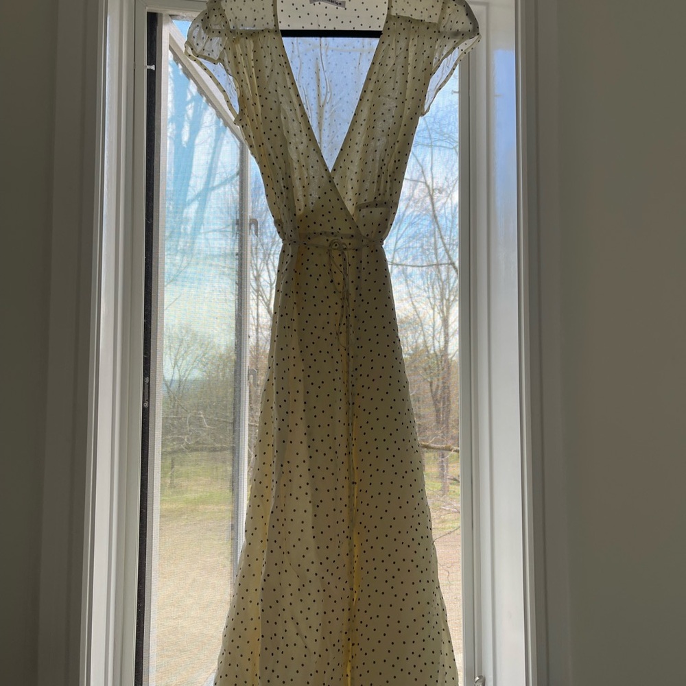 Reformation polka dot dress